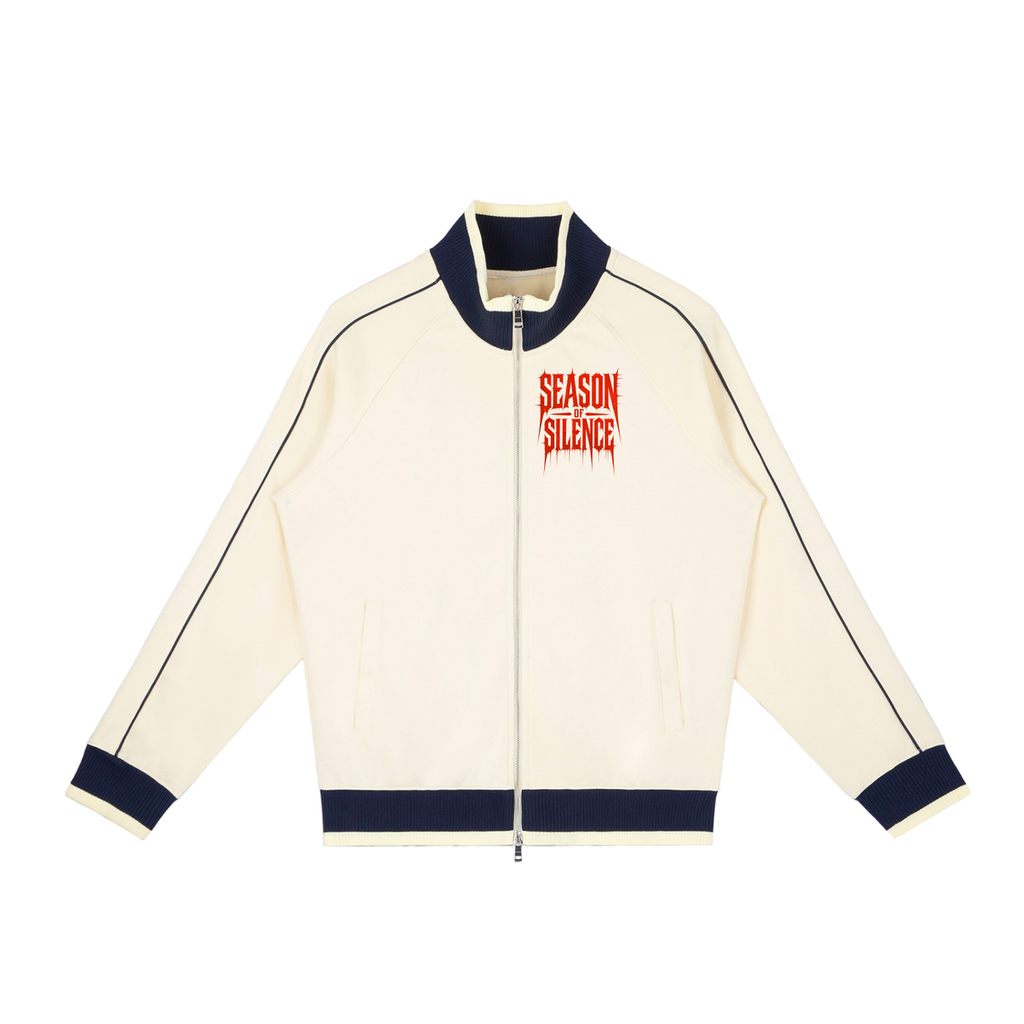 Color Block Raglan Sleeve Zip Track Jacket
