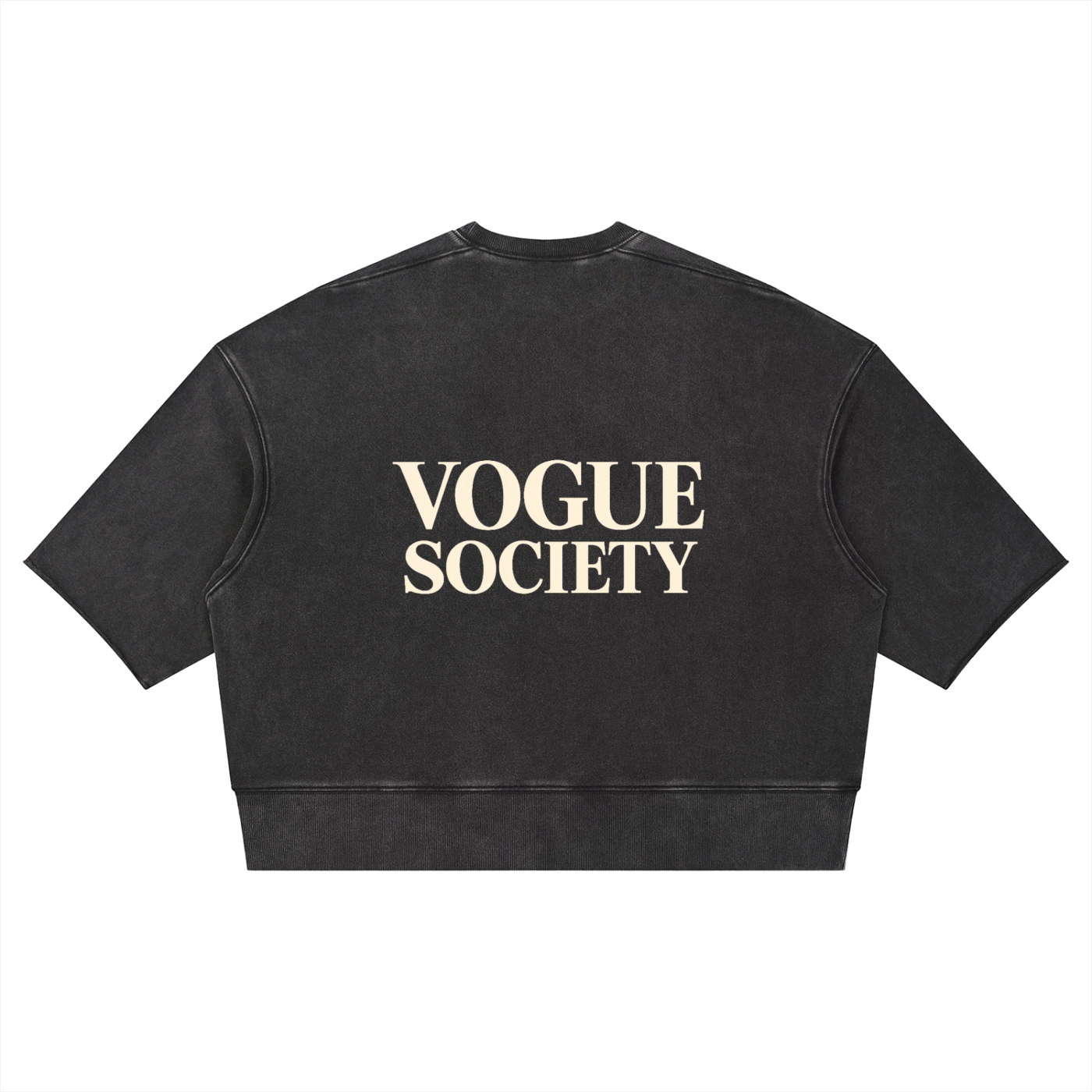 Unisex Mineral Wash Boxy Raw Edge T-Shirt