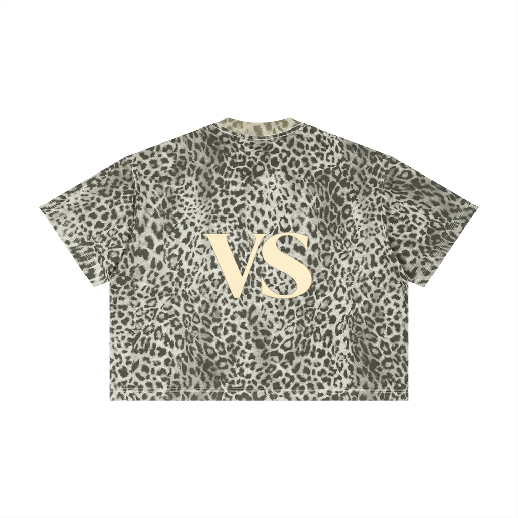 Unisex Leopard Print Boxy T-Shirt