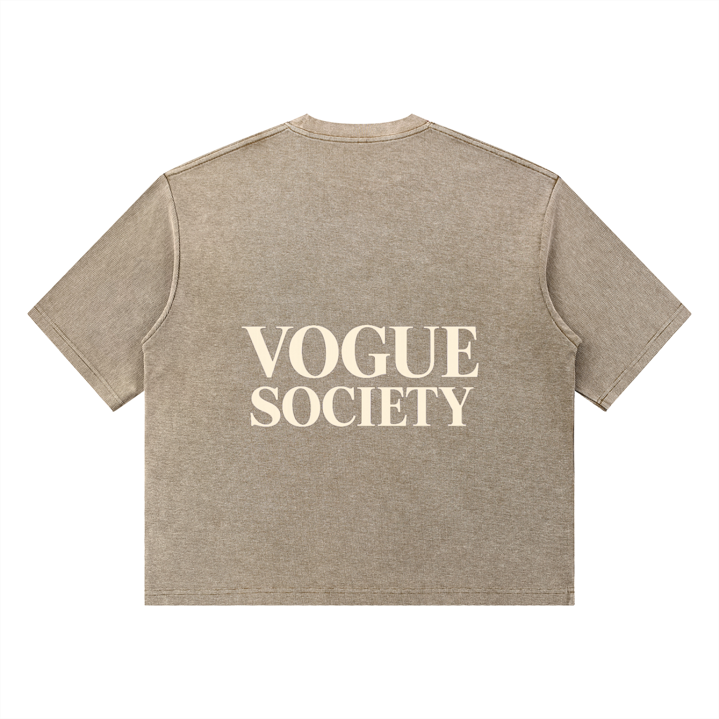 Unisex Mineral Wash Waffle Boxy T-Shirt