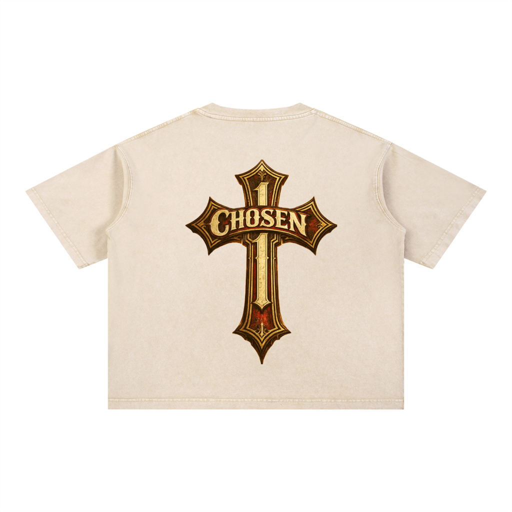 Mineral Wash Boxy Cotton T-Shirt