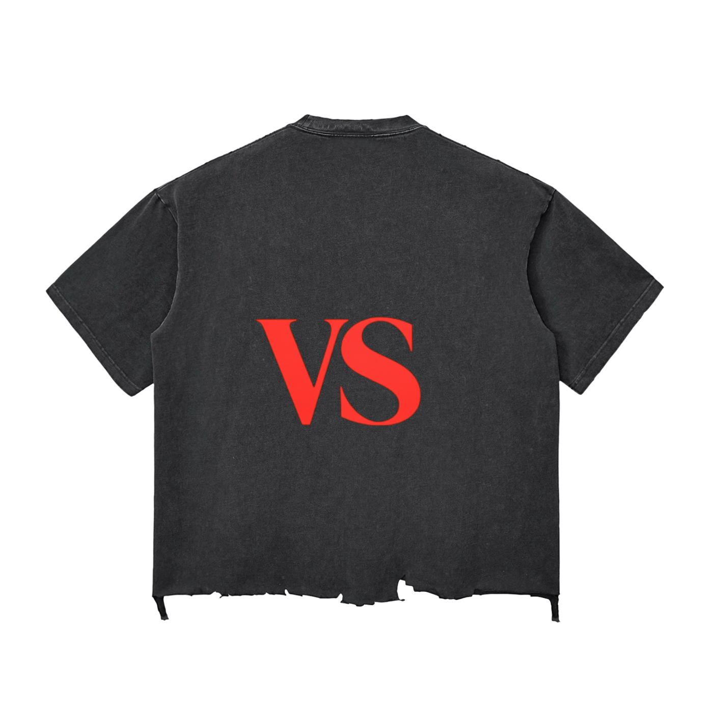 Snow Wash Raw-Hem Boxy T-shirt