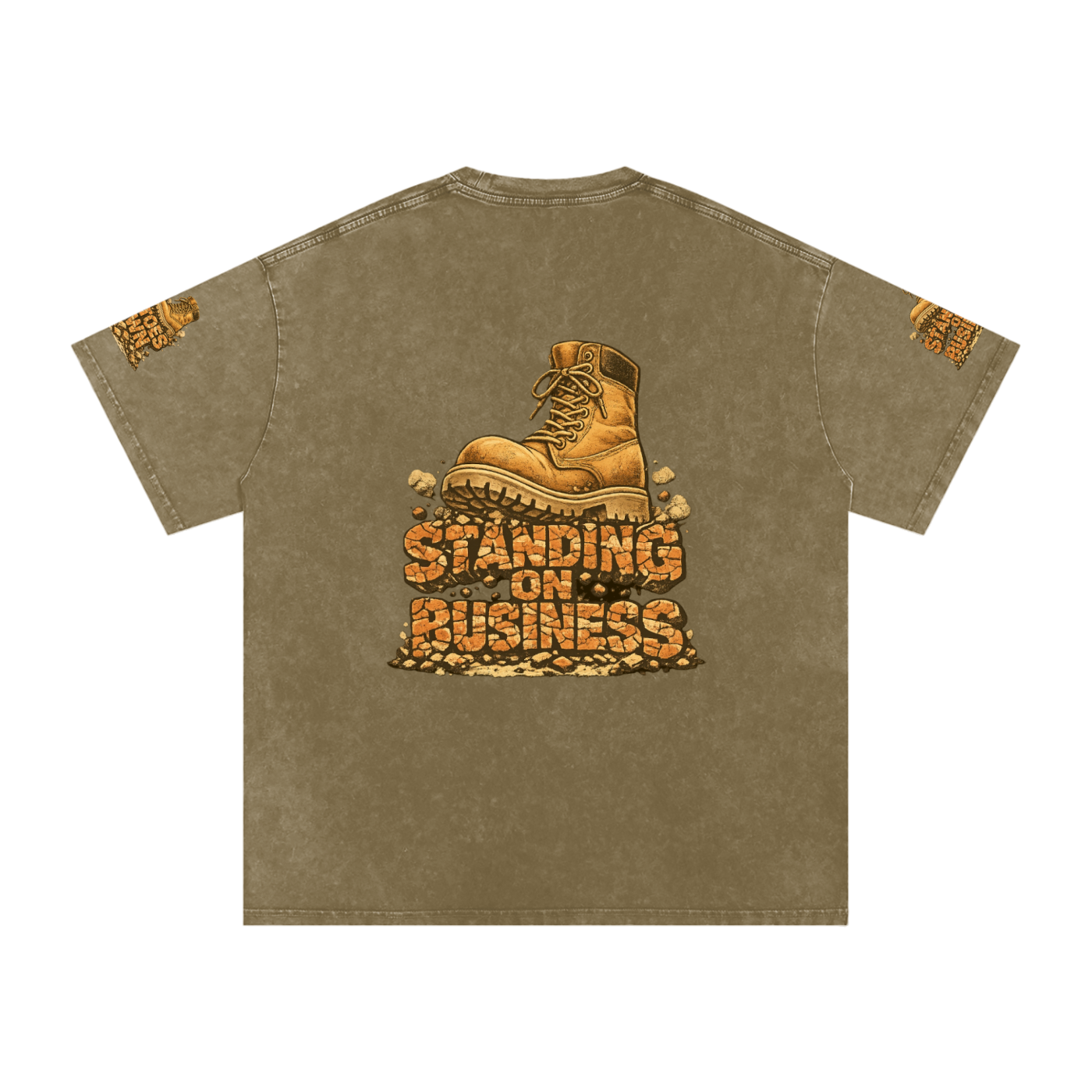 Snow Washed Oversized Cotton T-Shirt