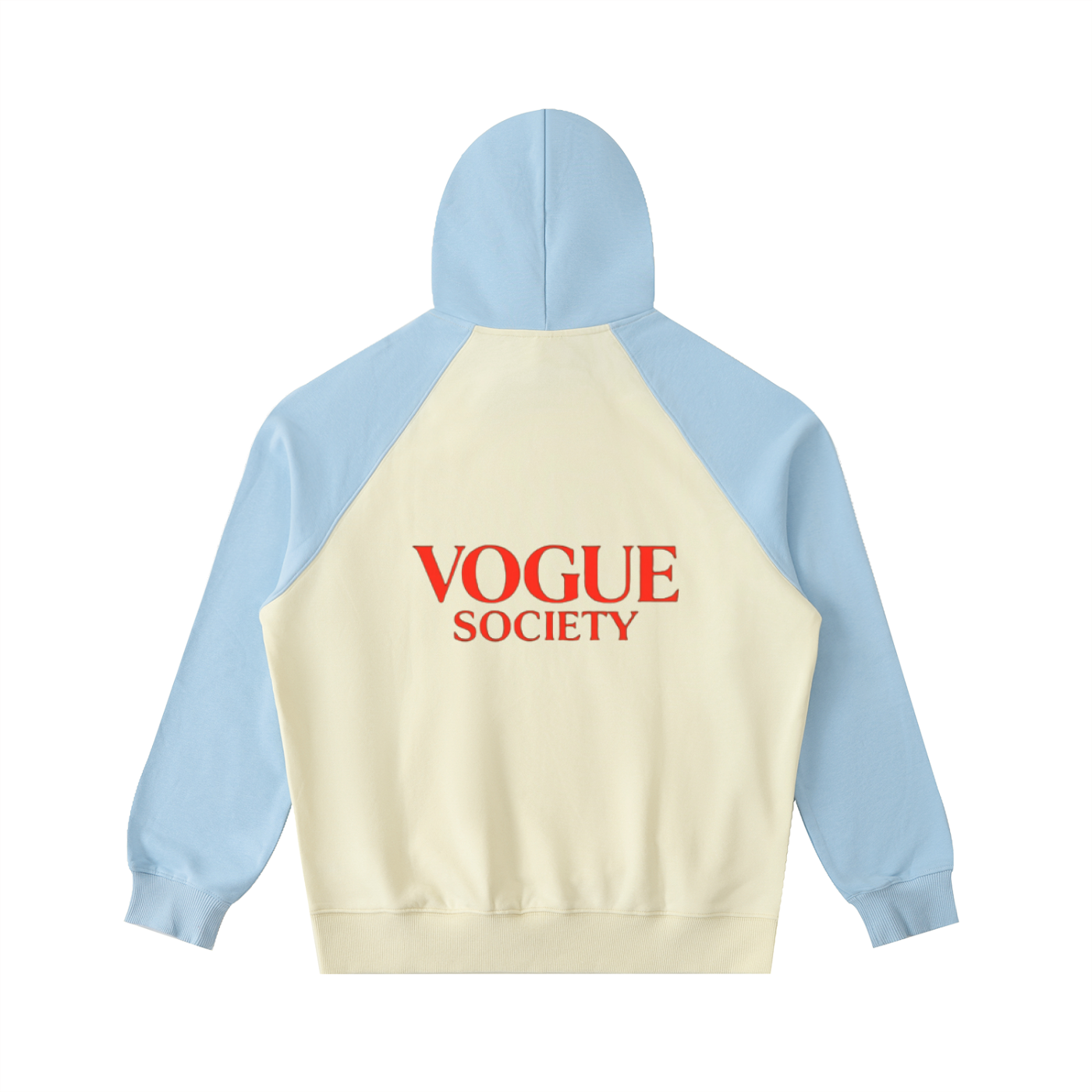 Color-Block Raglan Sleeve Hoodie