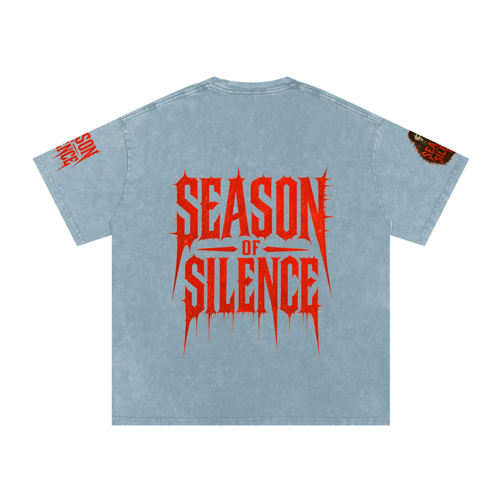Snow Washed Oversized Cotton T-Shirt