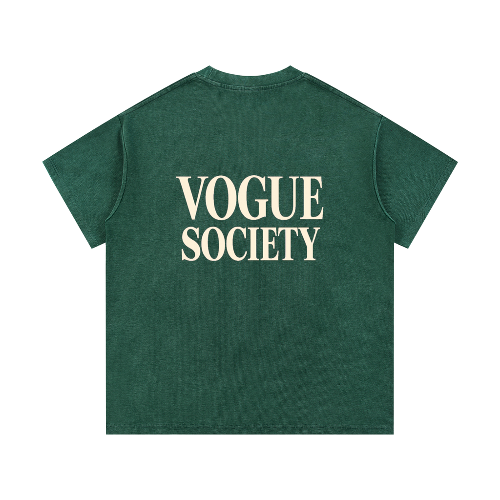 Mineral Wash Waffle Knit T-Shirt