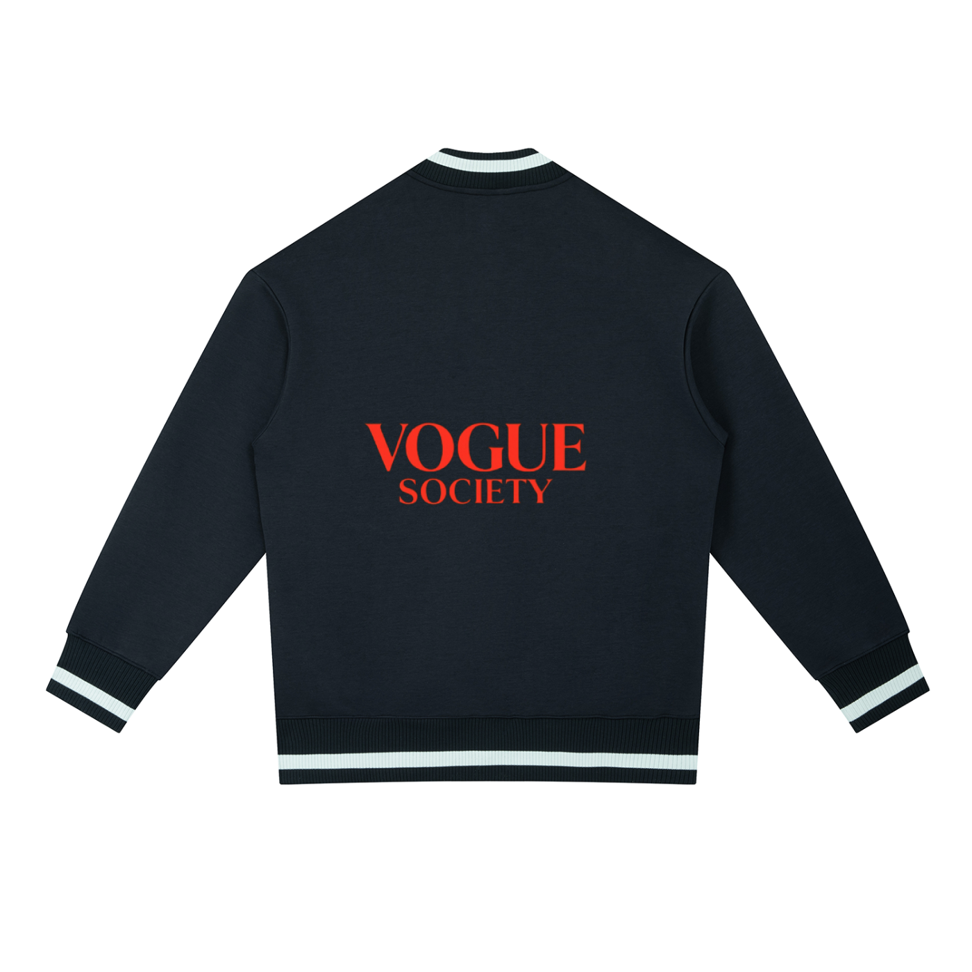 Contrast Piping Zip Bomber Jacket