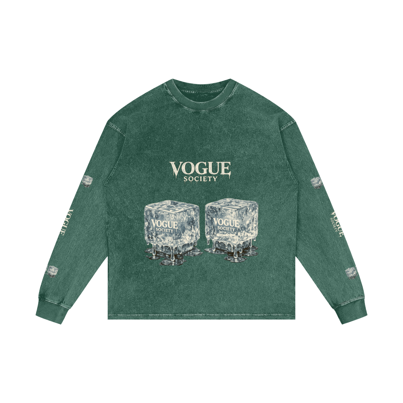 Acid Wash Oversize Long Sleeve T-Shirt