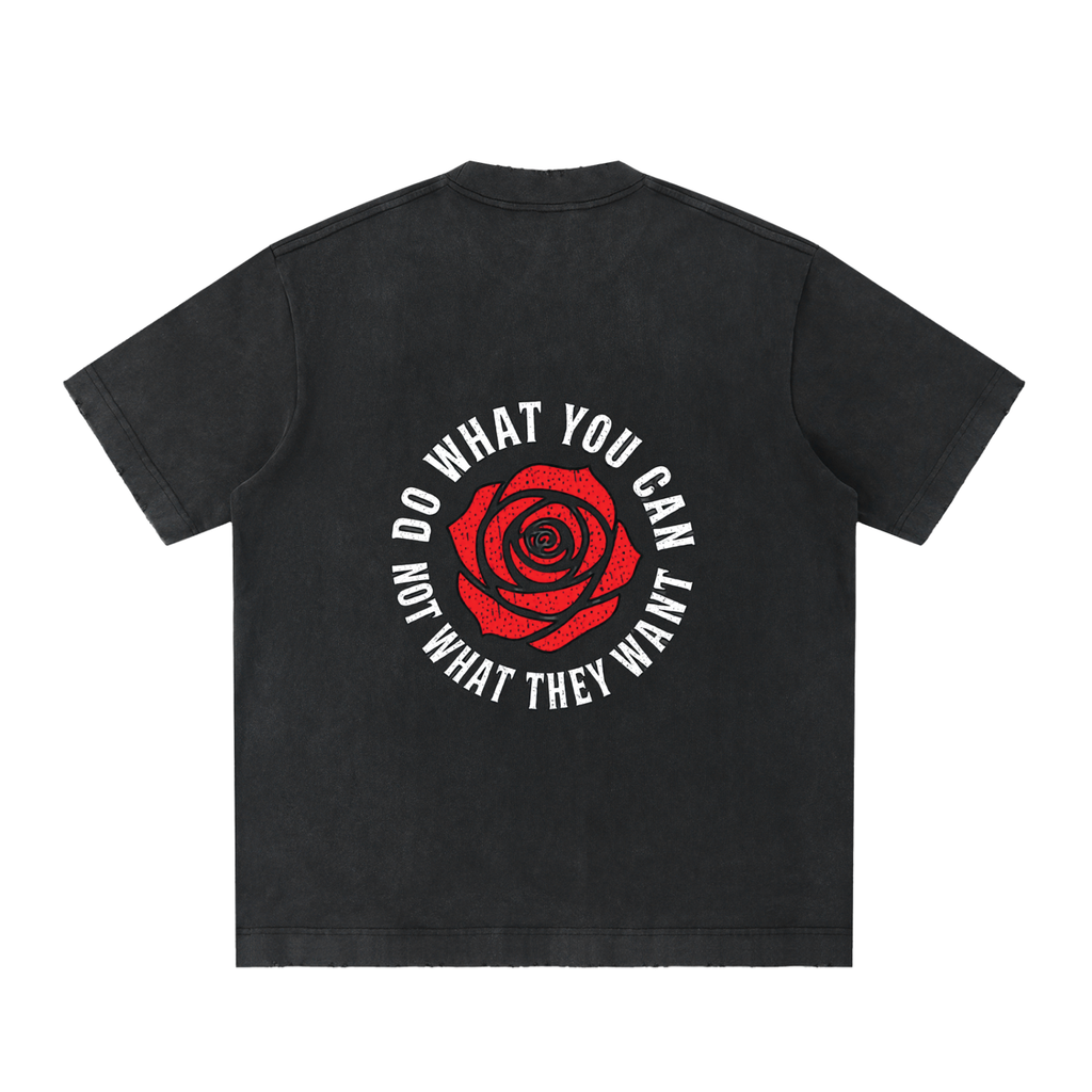 Heavyweight Vintage Washed Frayed T-Shirt
