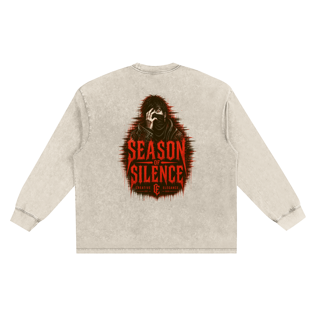 Snow Washed Frayed Edge T-Shirt