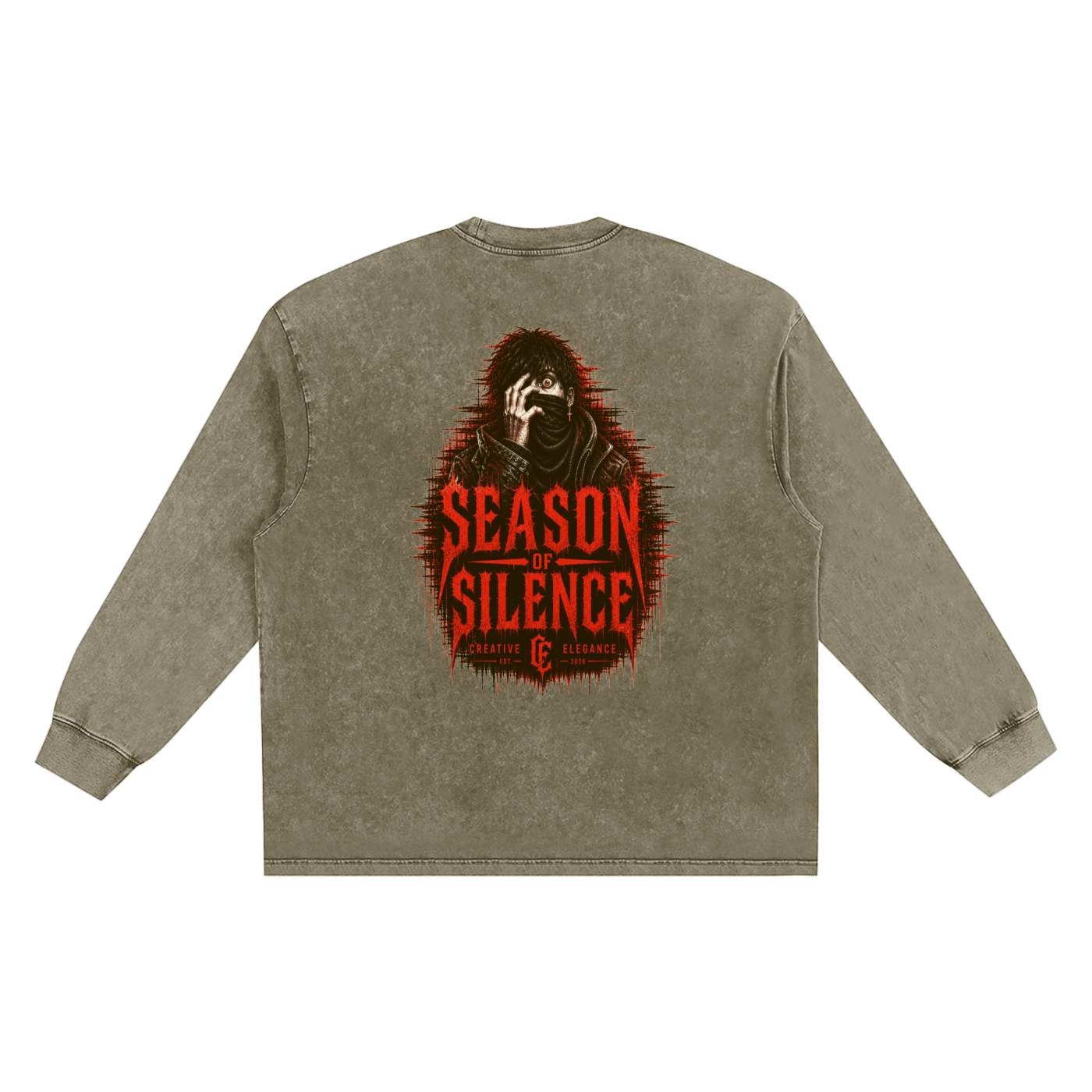 Snow Washed Frayed Edge T-Shirt