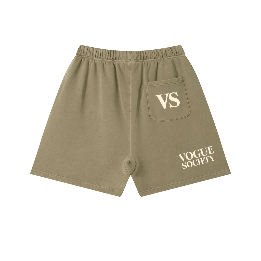 Unisex Vintage Wash Cotton Shorts