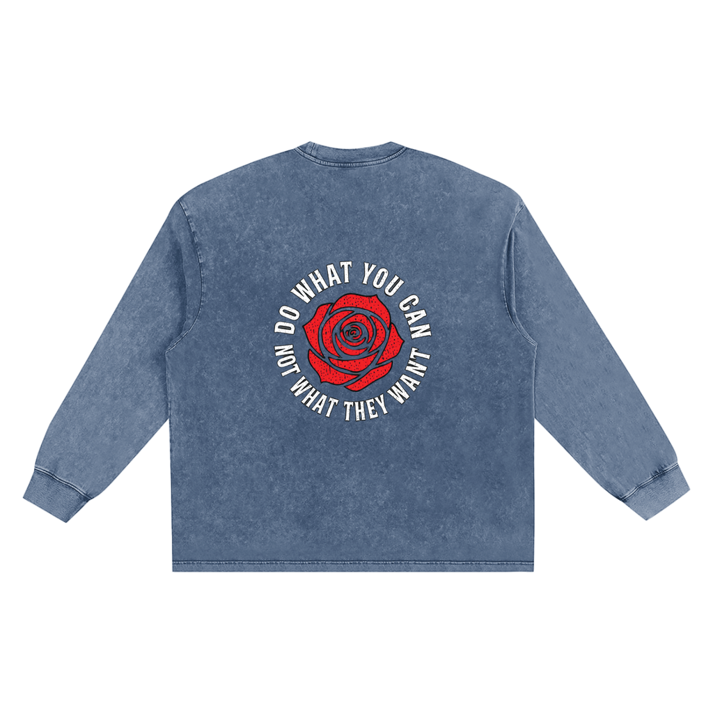 Snow Washed Frayed Edge T-Shirt