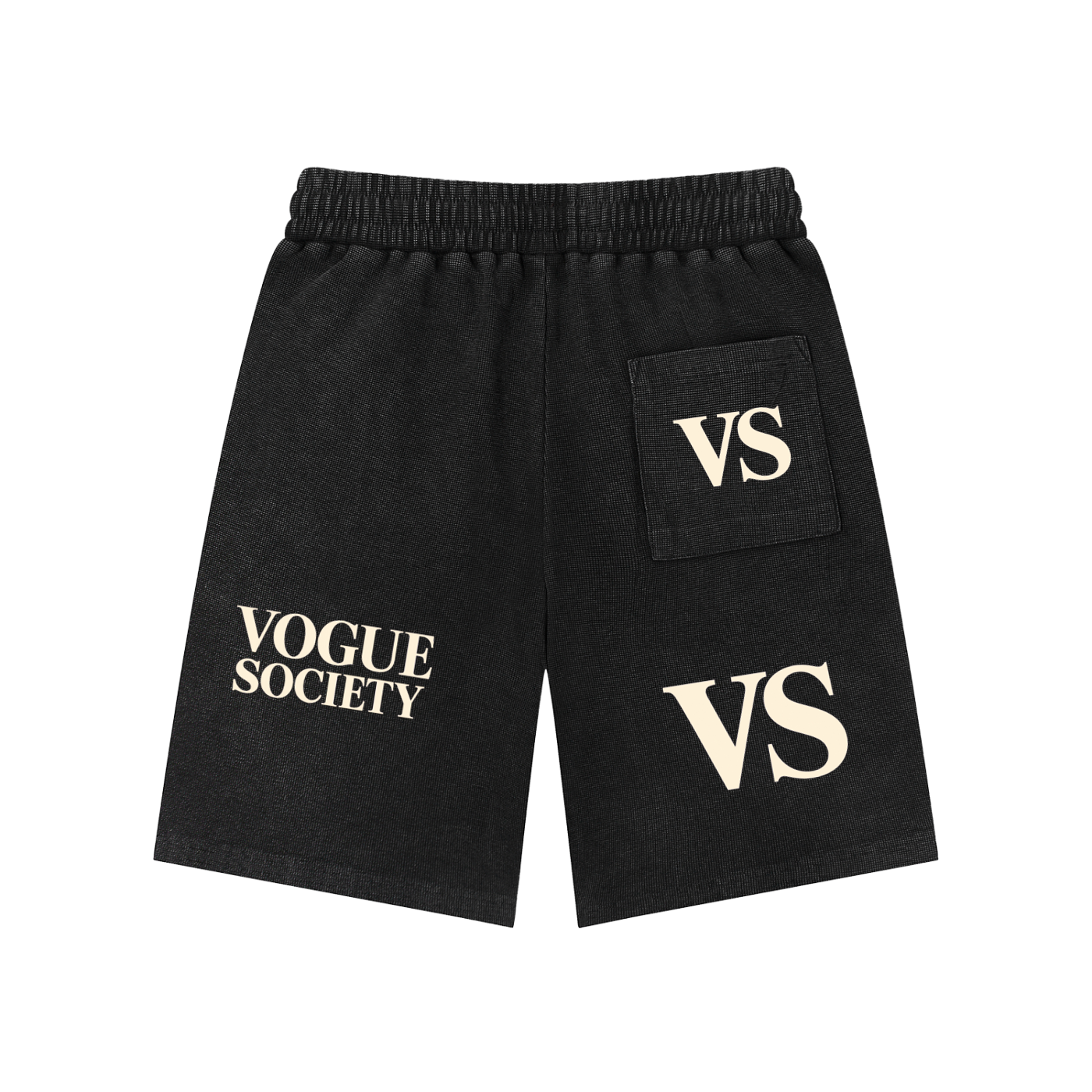Mineral Wash Waffle Knit Shorts