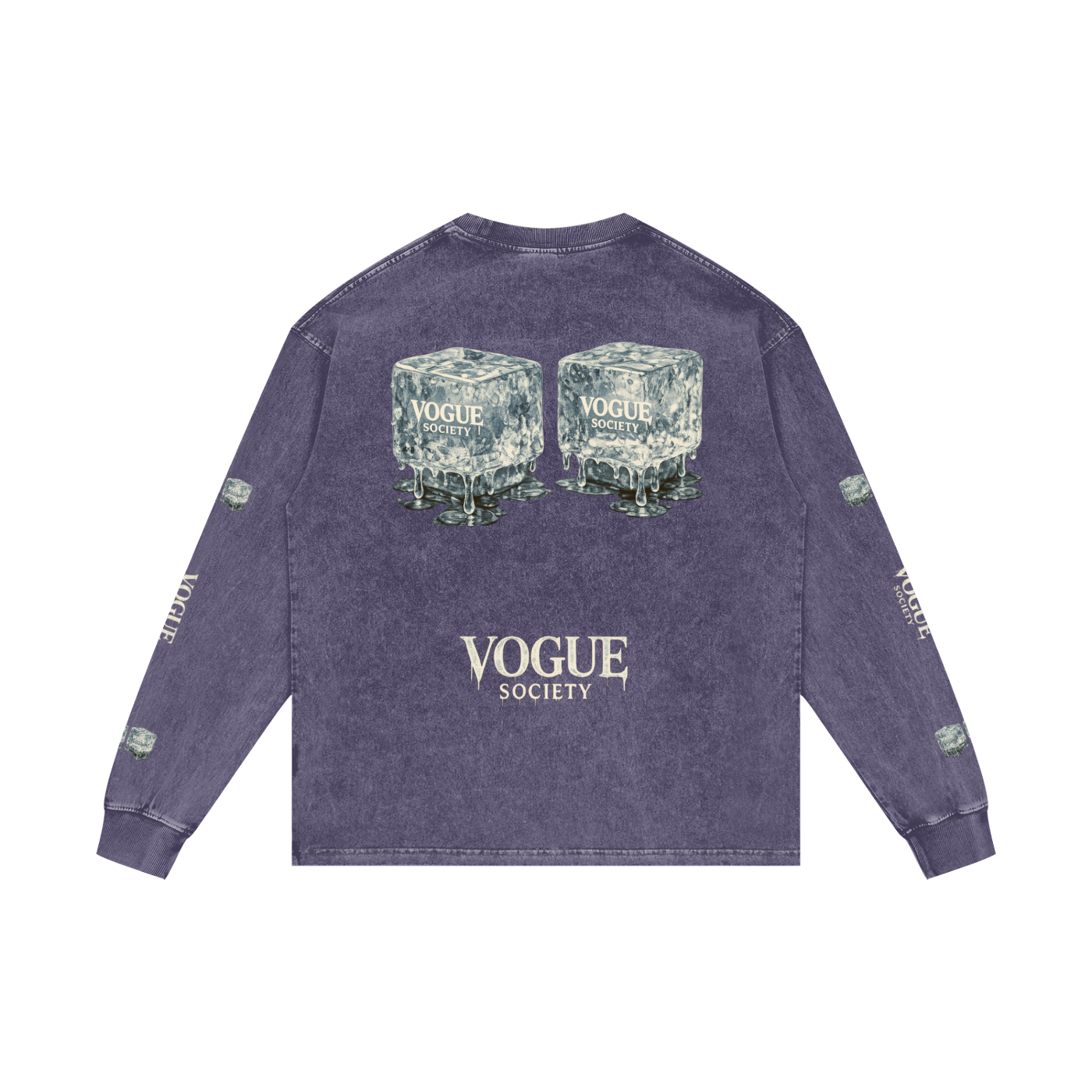 Acid Wash Oversize Long Sleeve T-Shirt