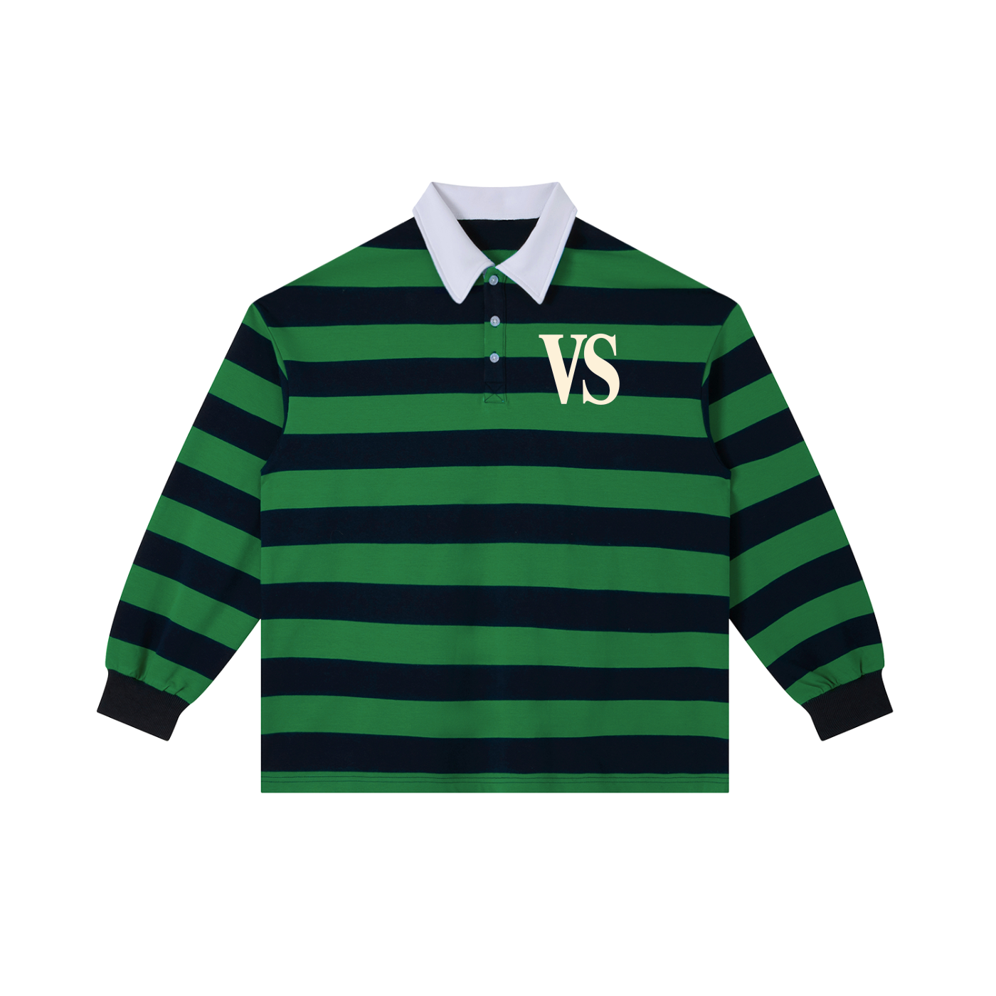 Color Block Stripe Polo Shirt
