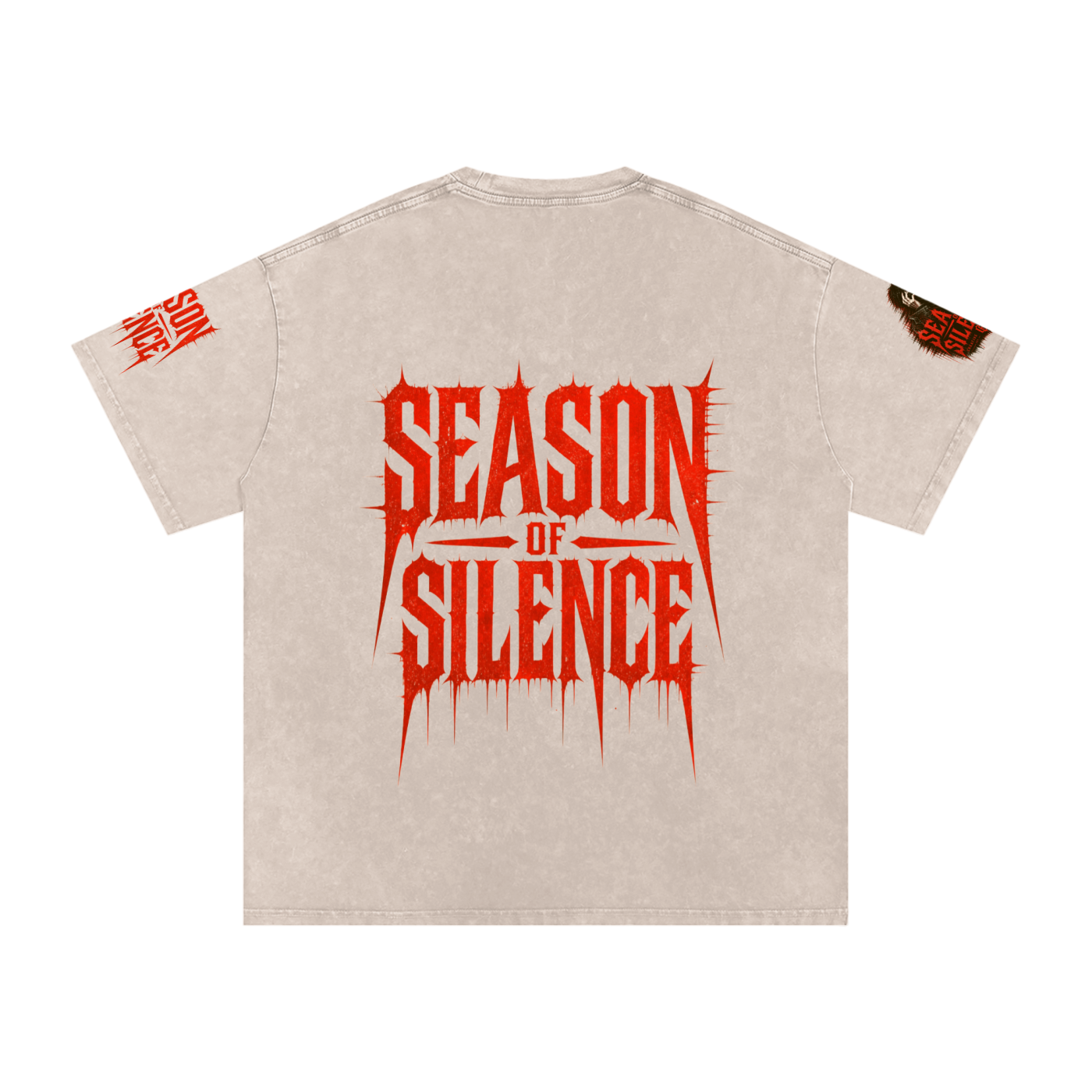 Snow Washed Oversized Cotton T-Shirt