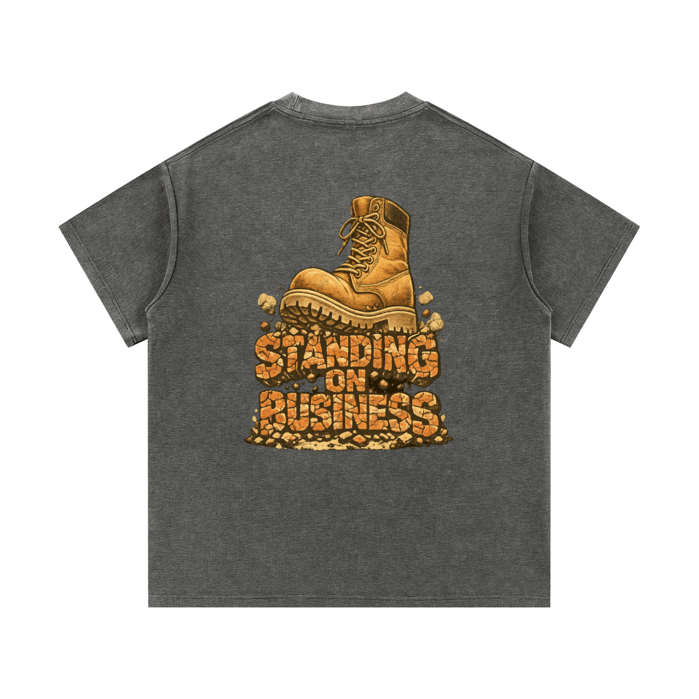Mineral Wash Waffle Knit T-Shirt