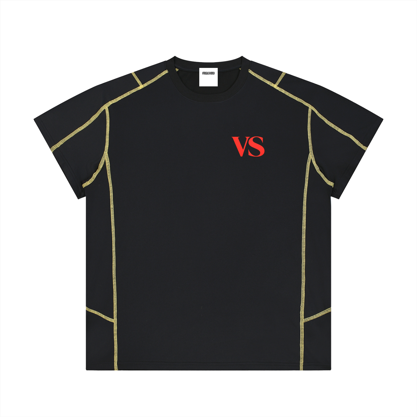 Unisex Contrast Stitch  Regular Fit T-Shirt