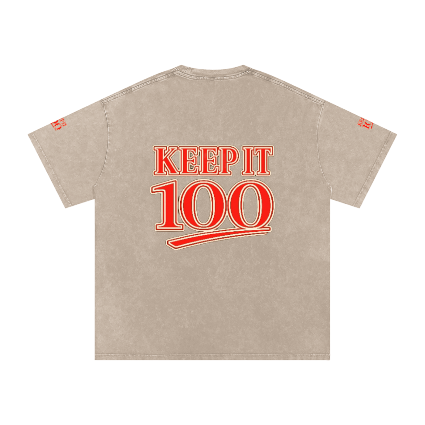 Snow Washed Oversized Cotton T-Shirt