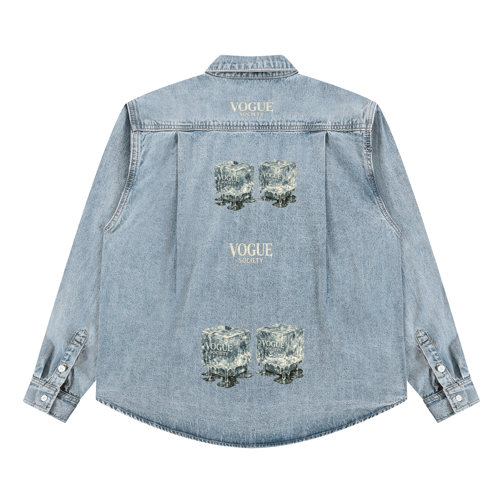 Unisex Vintage Wash Denim Shirt