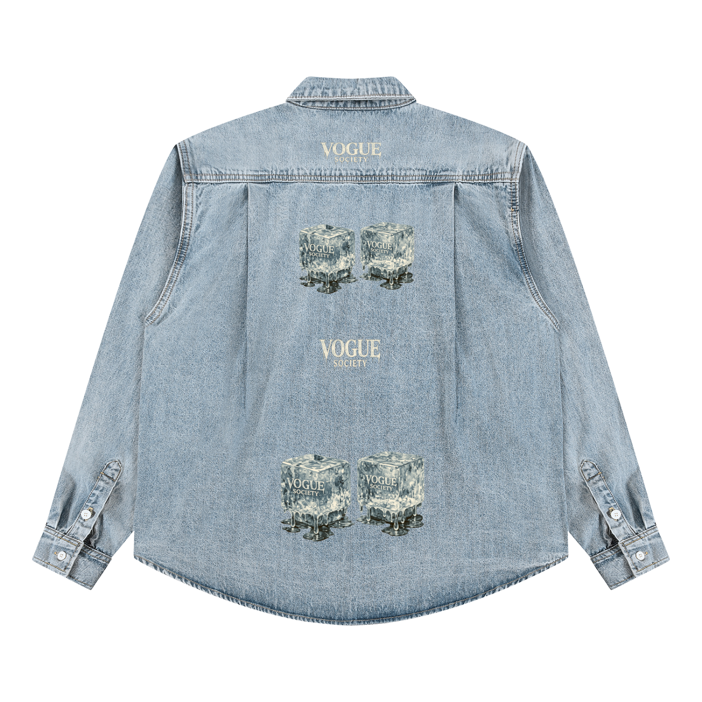 Unisex Vintage Wash Denim Shirt