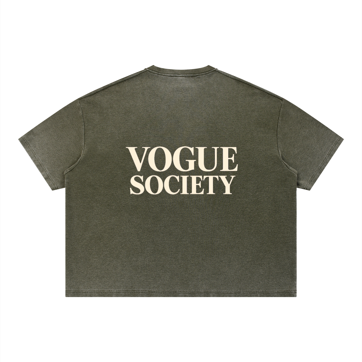 Unisex Vintage Wash Sunfade Boxy Waffle T-Shirt