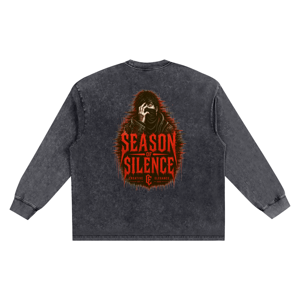 Snow Washed Frayed Edge T-Shirt