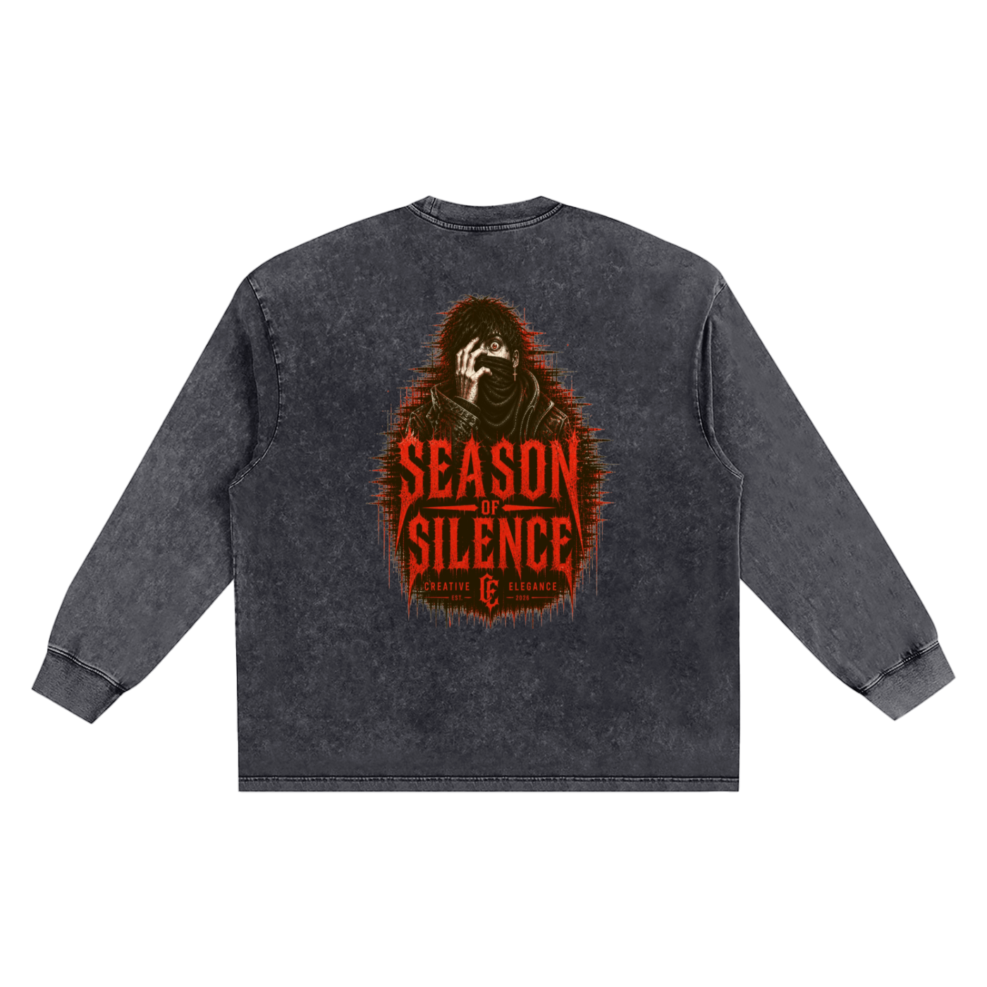 Snow Washed Frayed Edge T-Shirt