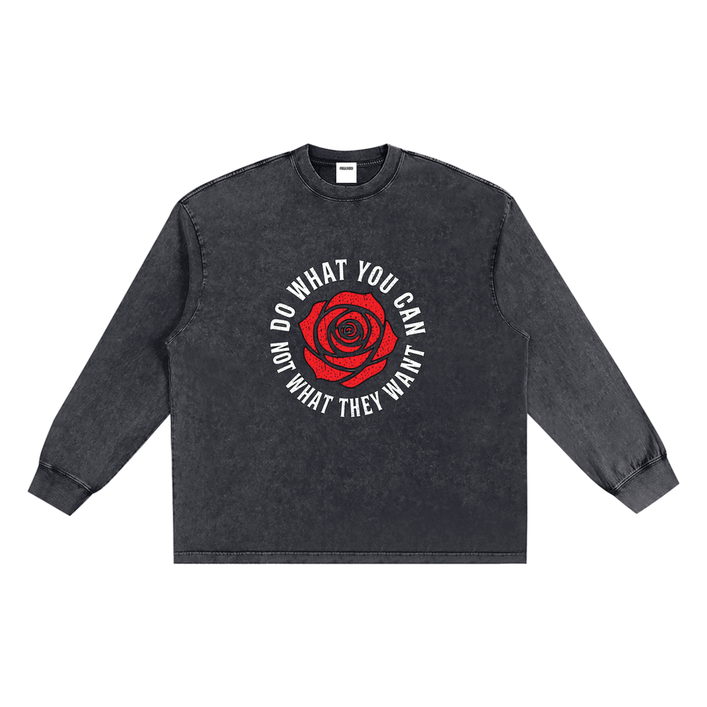 Snow Washed Frayed Edge T-Shirt