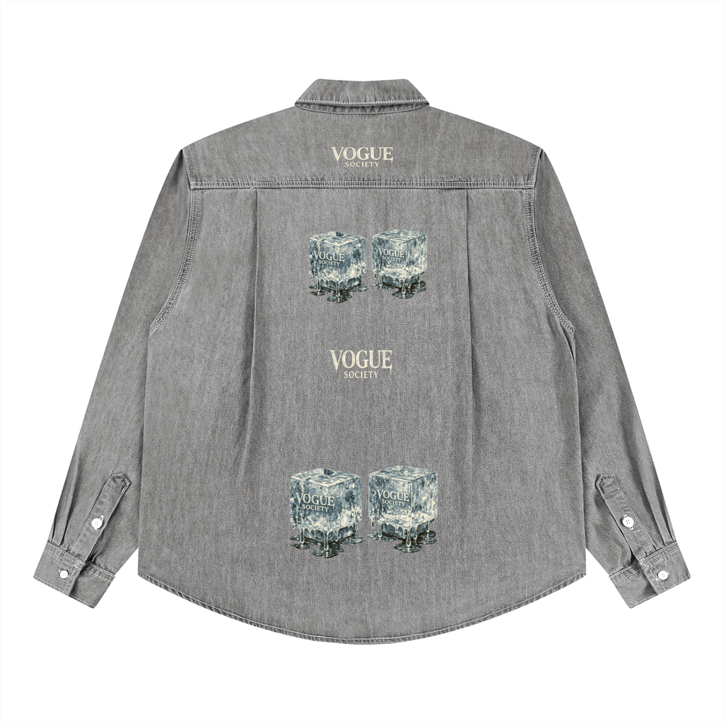 Unisex Vintage Wash Denim Shirt
