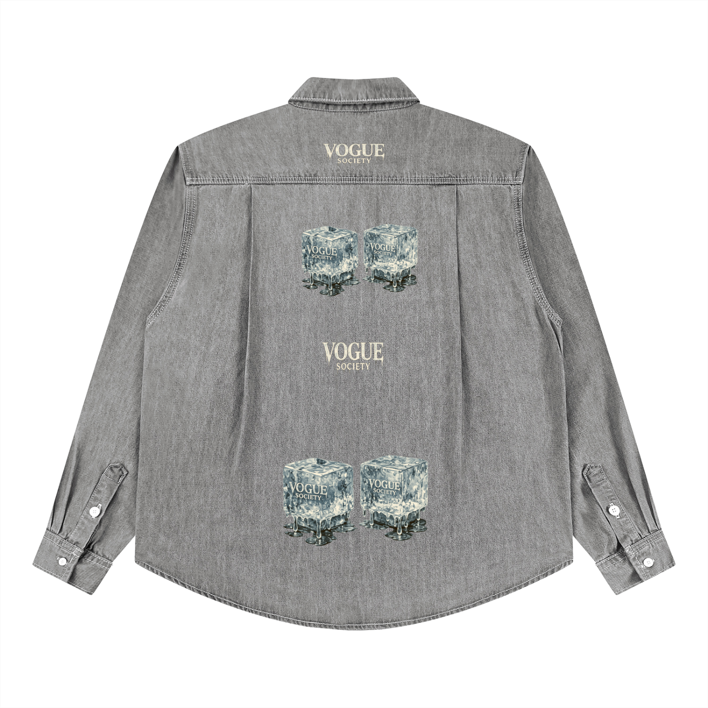 Unisex Vintage Wash Denim Shirt