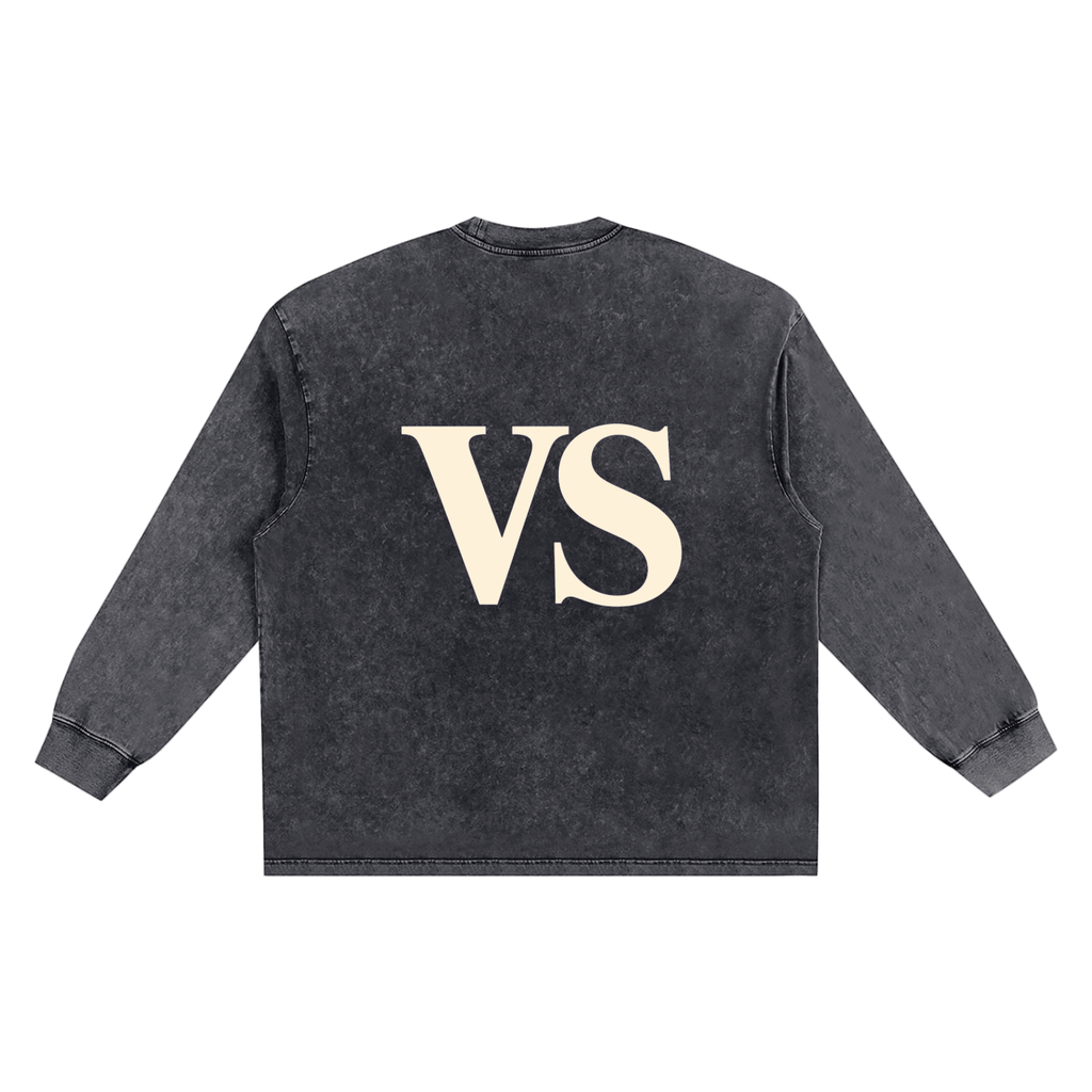 Snow Washed Frayed Edge T-Shirt