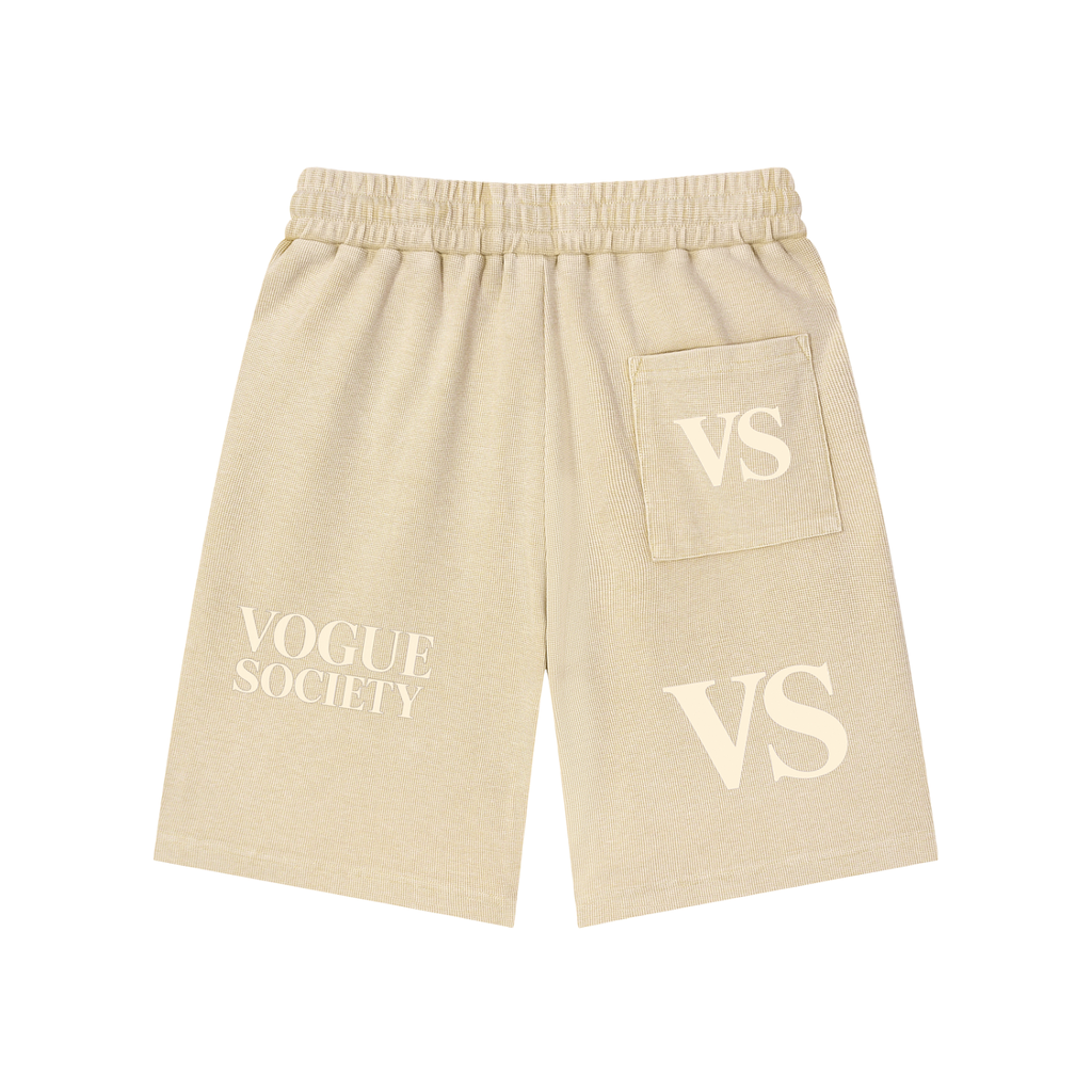 Mineral Wash Waffle Knit Shorts