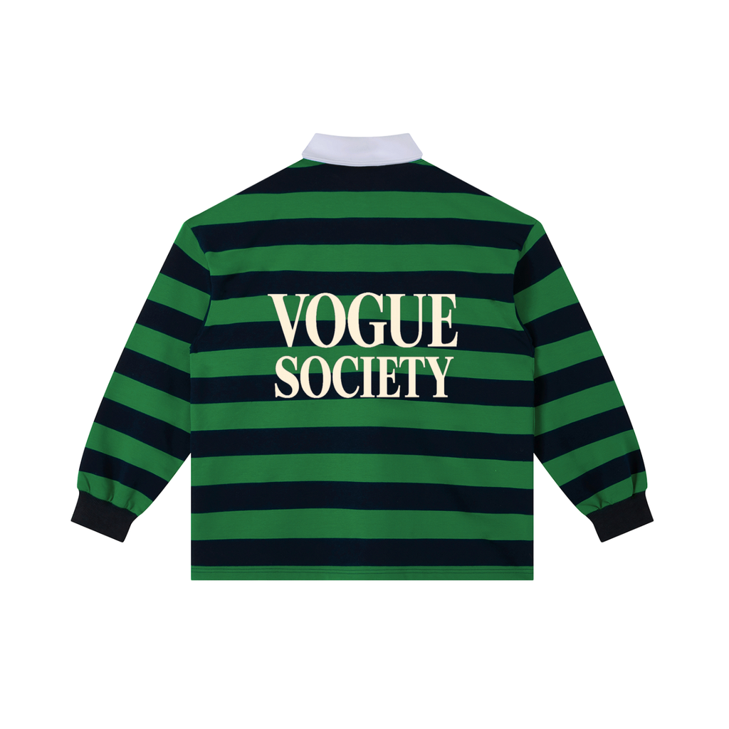 Color Block Stripe Polo Shirt