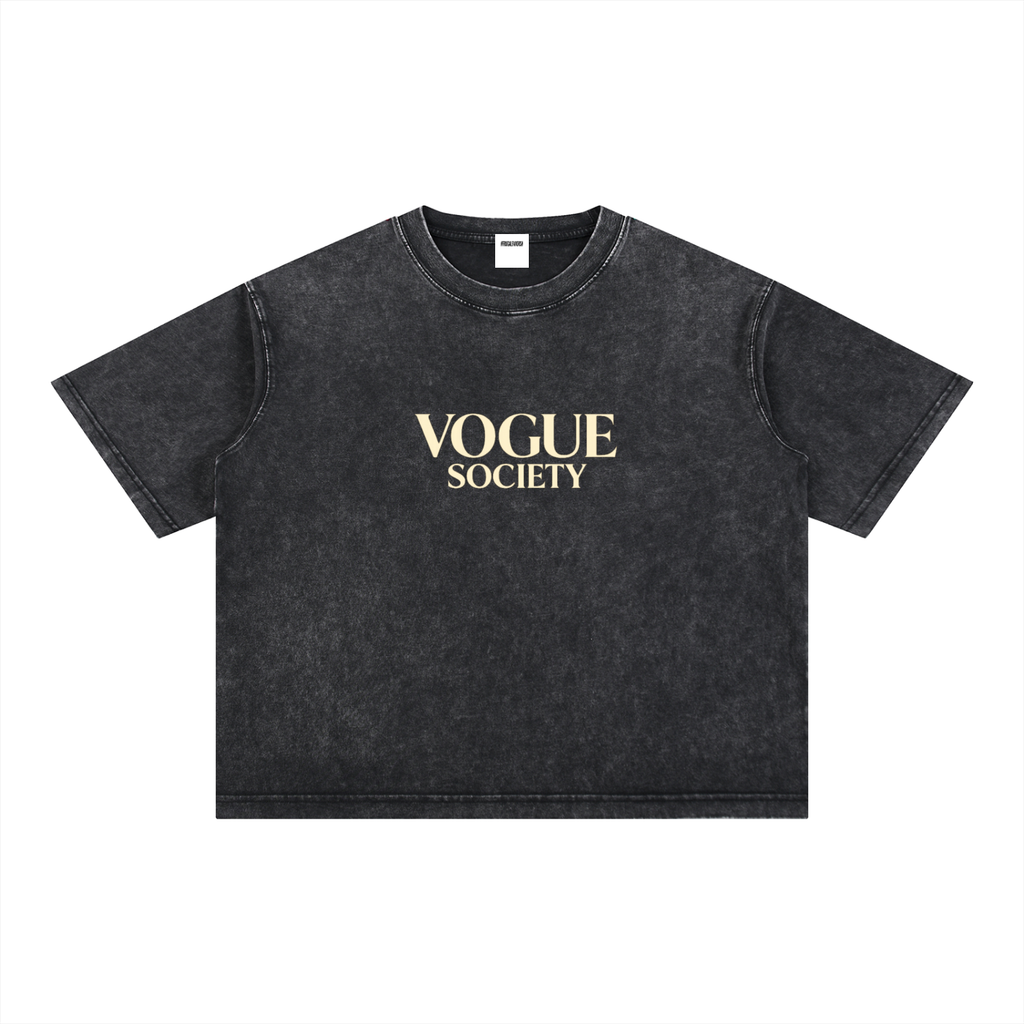 Mineral Wash Boxy Cotton T-Shirt