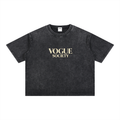 Mineral Wash Boxy Cotton T-Shirt