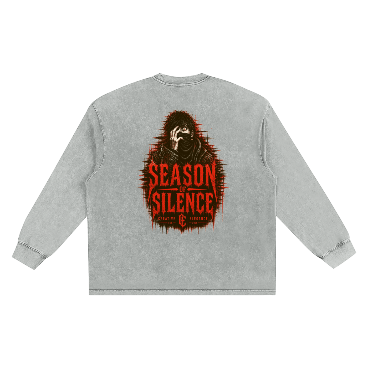 Snow Washed Frayed Edge T-Shirt