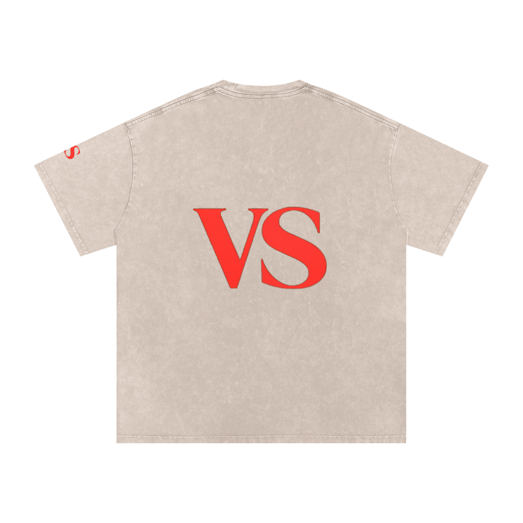 Snow Washed Oversized Cotton T-Shirt