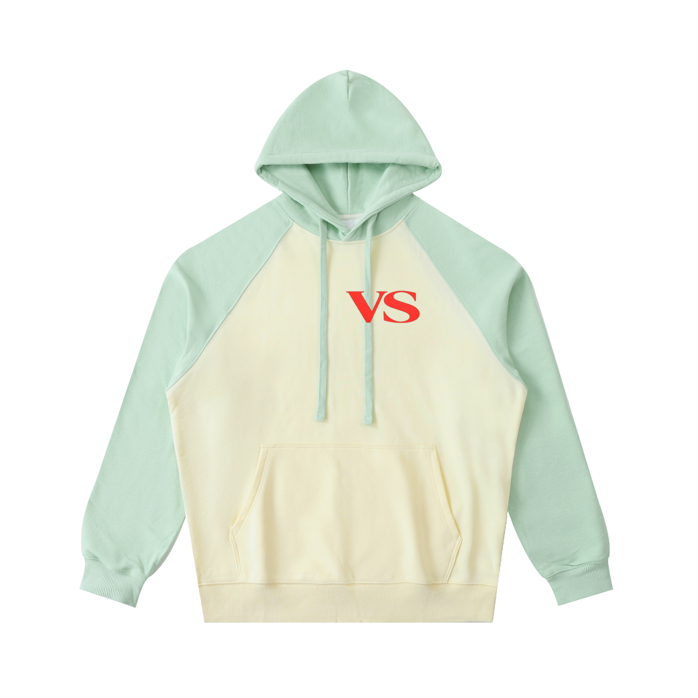 Color-Block Raglan Sleeve Hoodie