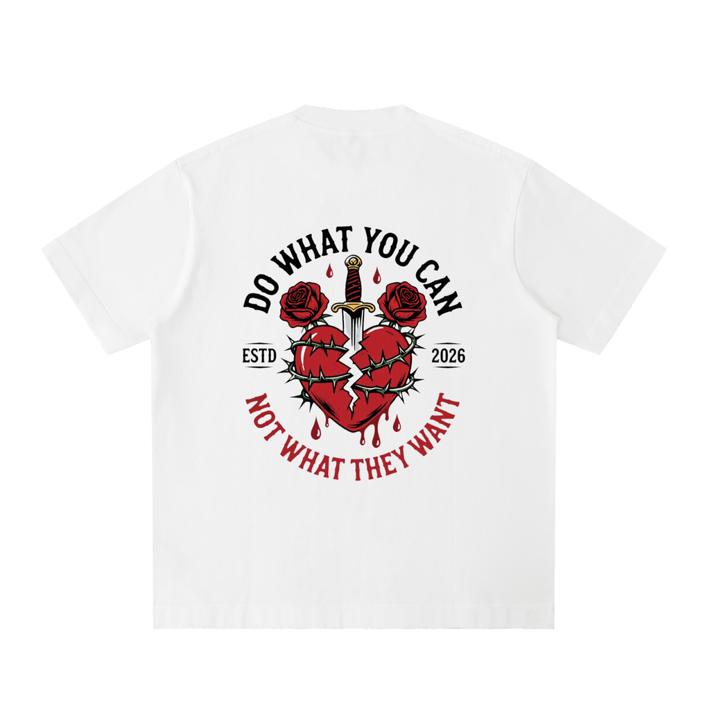 Heavyweight Vintage Washed Frayed T-Shirt