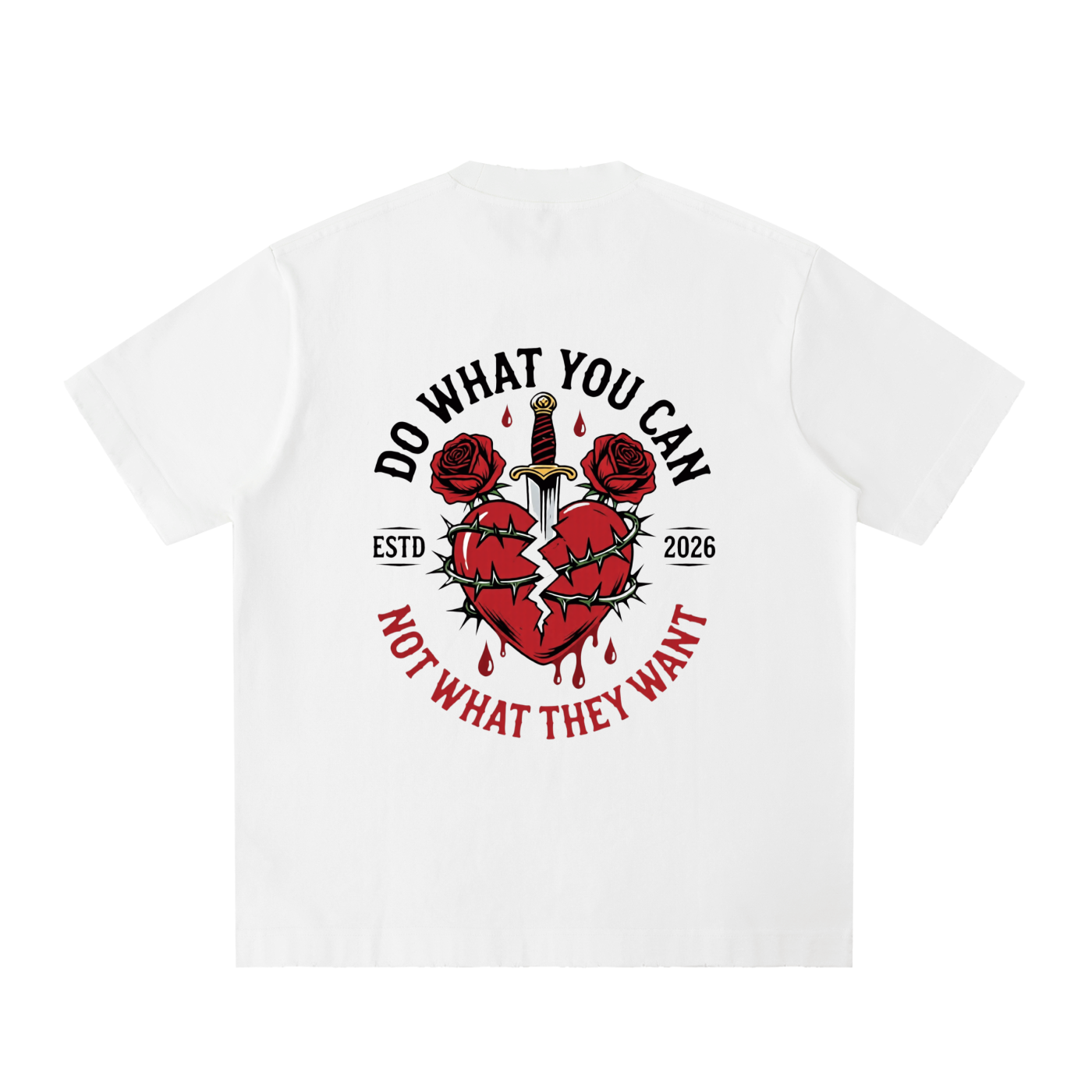 Heavyweight Vintage Washed Frayed T-Shirt