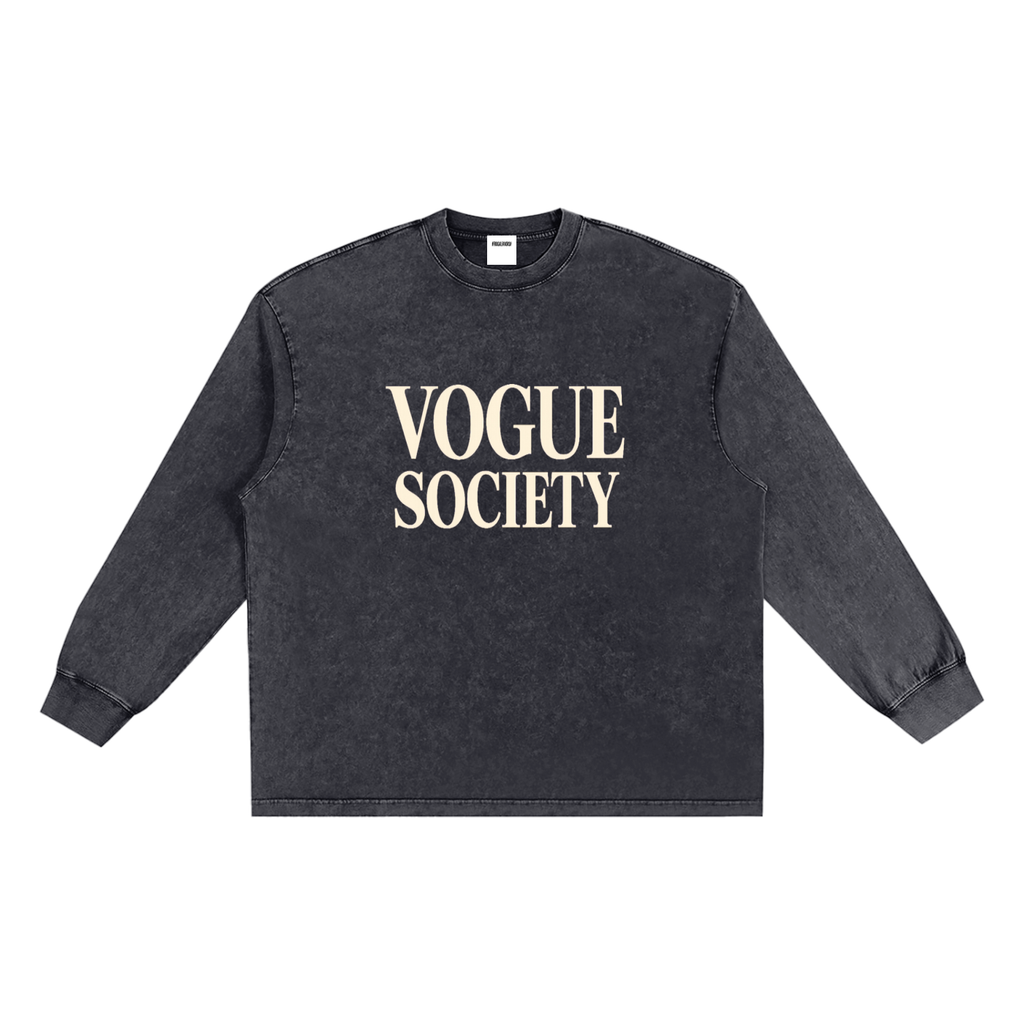 Snow Washed Frayed Edge T-Shirt