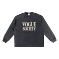 Snow Washed Frayed Edge T-Shirt