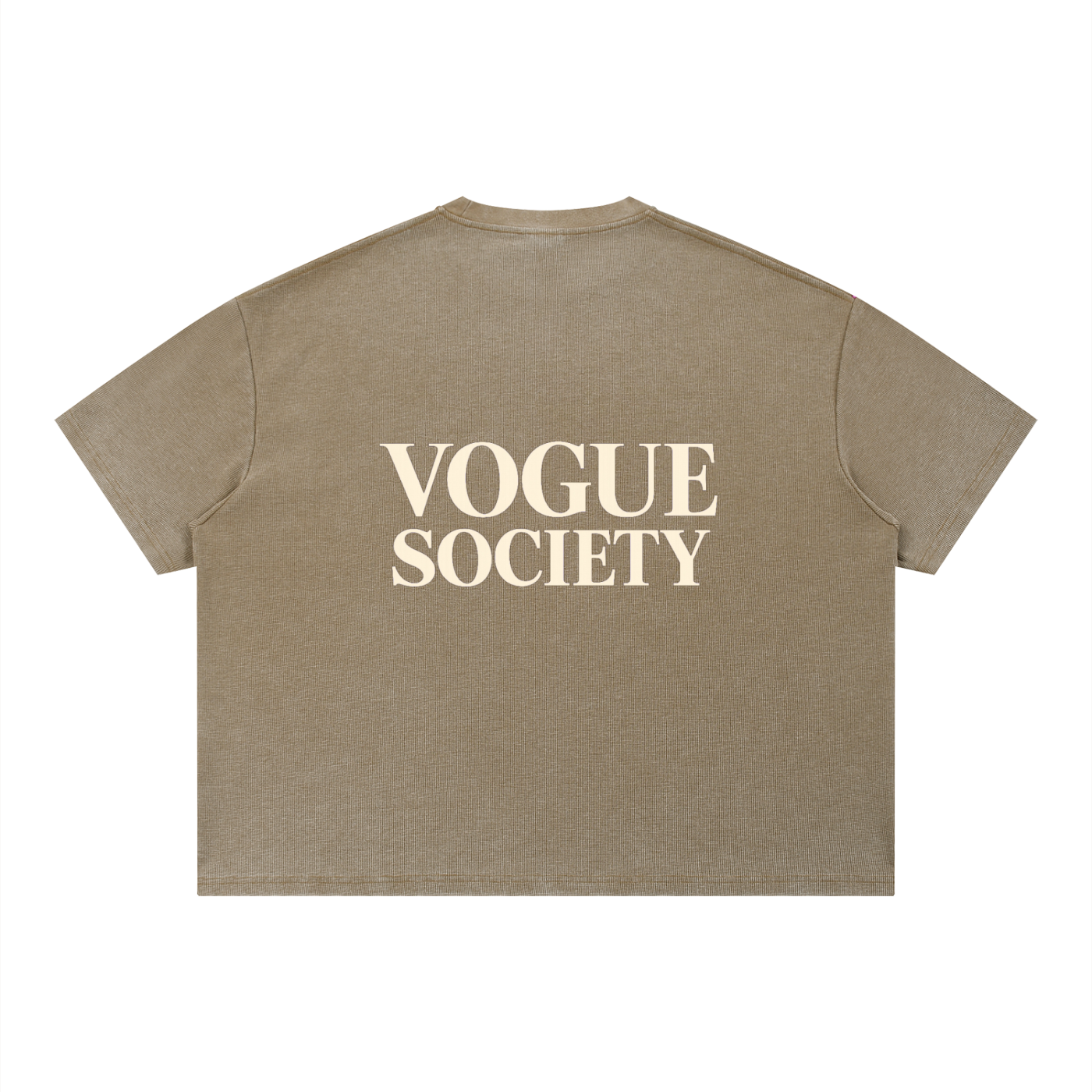 Unisex Vintage Wash Sunfade Boxy Waffle T-Shirt