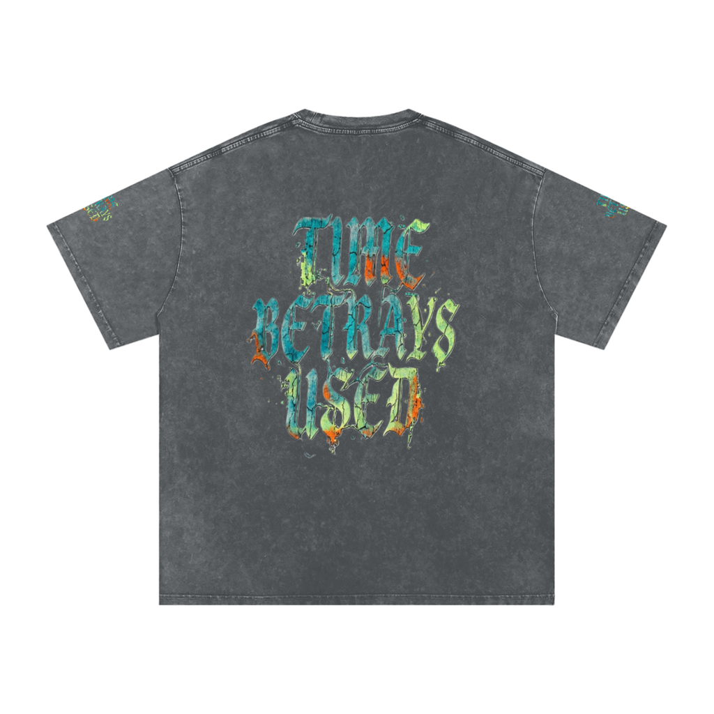 Snow Washed Oversized Cotton T-Shirt