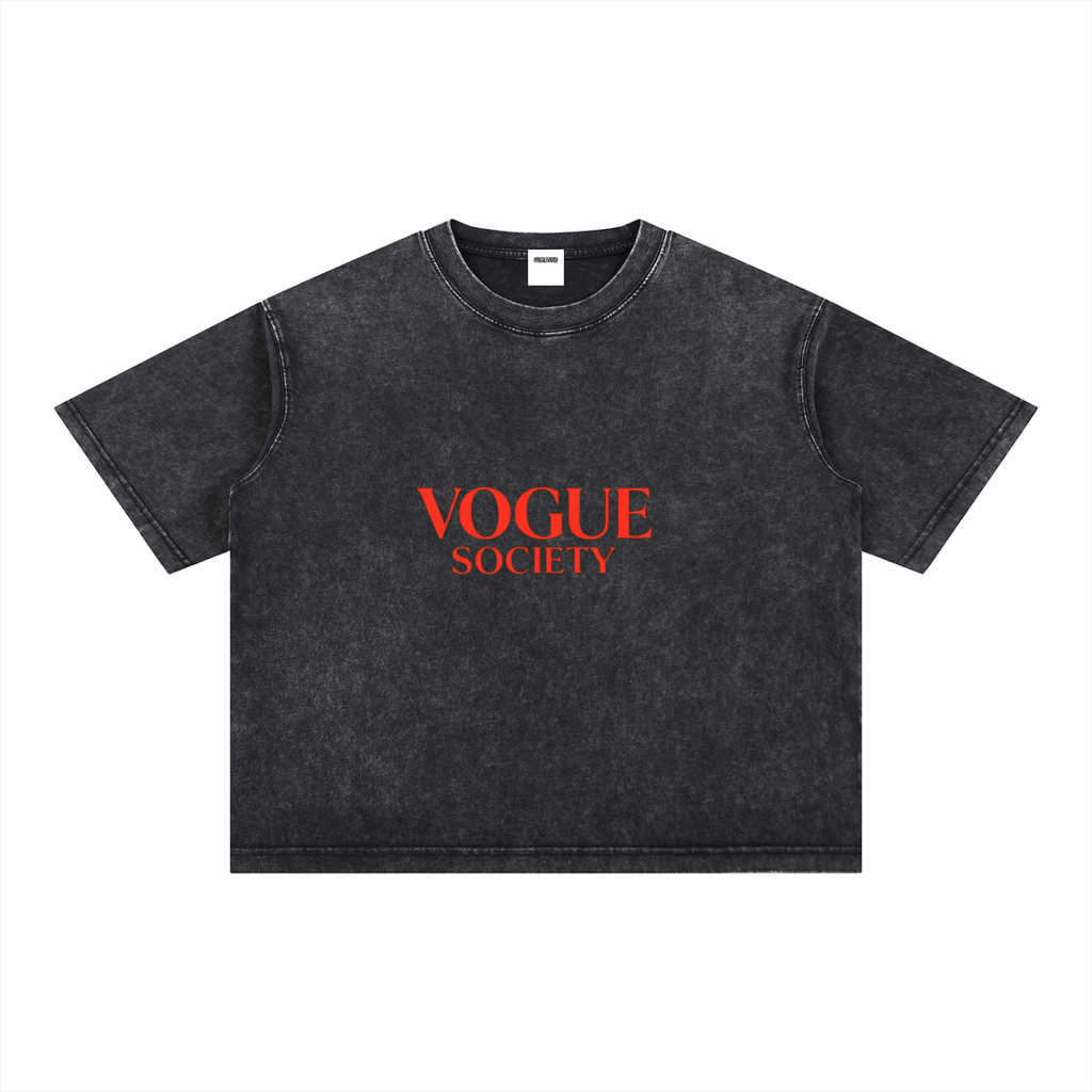 Mineral Wash Boxy Cotton T-Shirt