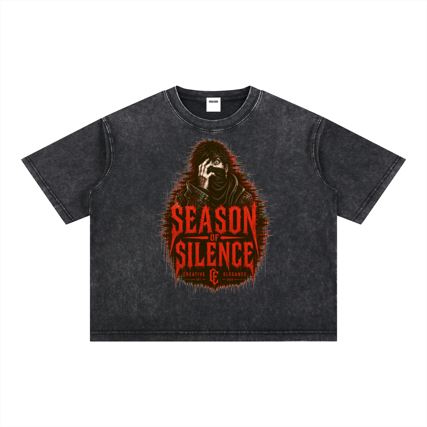 Mineral Wash Boxy Cotton T-Shirt