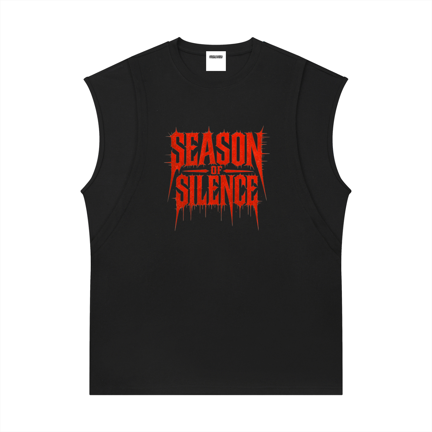 Spliced Panel Sleeveless Muscle T-Shirt