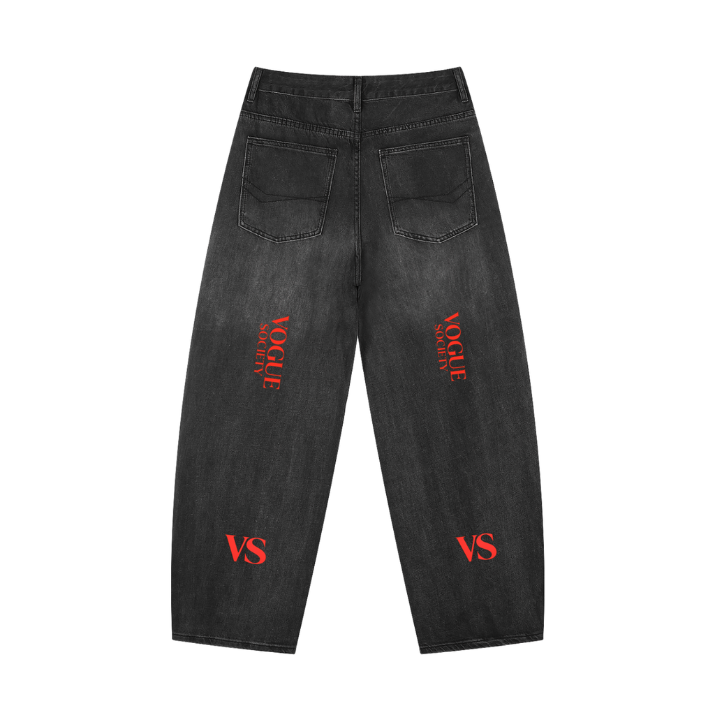 Men's Sunfade Vintage Wash Barrel Leg Jeans